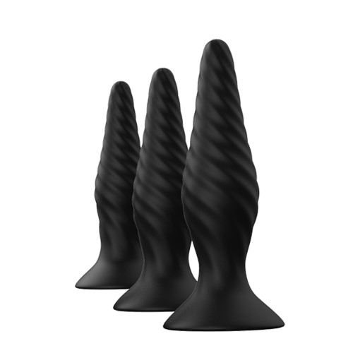 Комплект из 3-х анальных пробок Ego stick ESP-012 black