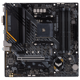 Материнская плата ASUS TUF GAMING B550M-E,  Socket AM4, B550, 4*DDR4, HDMI+DP+D-Sub, CrossFireX, SATA3 + RAID, Audio, 2,5Gb LAN, USB 3.2*6, USB 2.0*4, COM*1 header (w/o cable) mATX ; 90MB17U0-M0EAY0