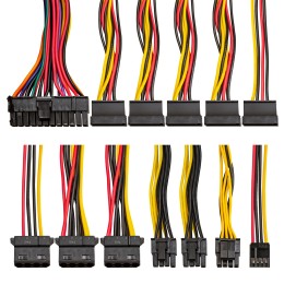 Блок питания 800W ExeGate EVO800-LT (ATX, APFC, SC, 12cm RGB fan, 24pin, (4+4)pin, PCI-E, 5xSATA, 3xIDE, FDD, black, кабель 220V с защитой от выдергивания)