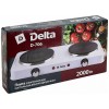 Плита электрическая DELTA D-706 двухконфорочная диск белая (5)
