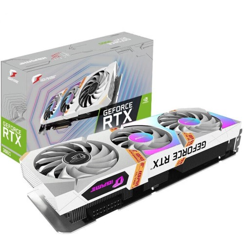 Видеокарта Colorful RTX3060 Ultra W OC 12G L-V 12GB LHR 192bit GDDR6 3DP+HDMI