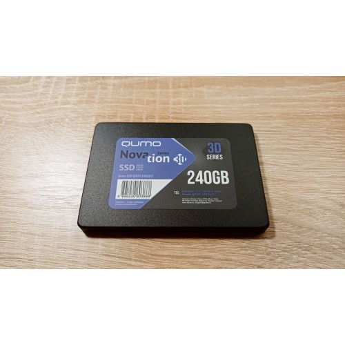 Накопитель SSD 240GB QUMO Novation TLC 3D (Q3DT-240GSKF)  2,5"/7 mm R/W 530/450 SM2258XT/SM2259XT OEM