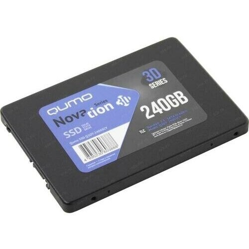 Накопитель SSD 240GB QUMO Novation TLC 3D (Q3DT-240GSKF)  2,5"/7 mm R/W 530/450 SM2258XT/SM2259XT OEM
