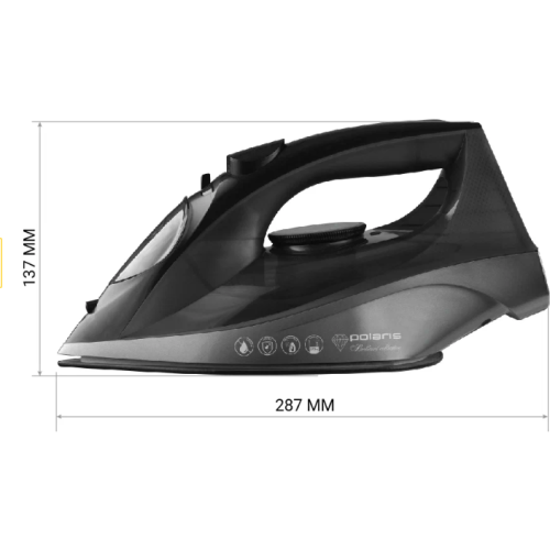 Утюг POLARIS PIR 2430K черный 2400Вт