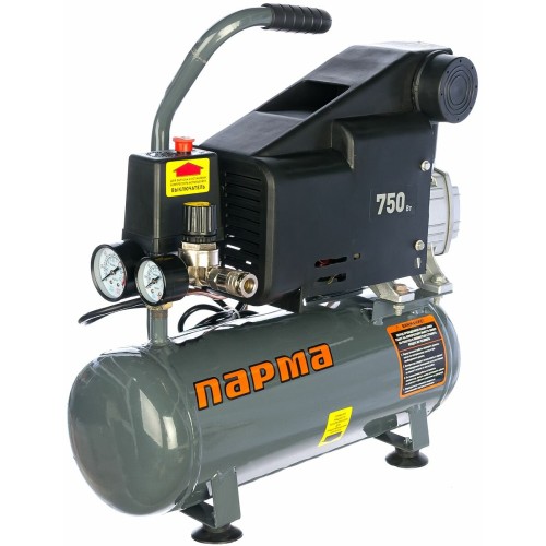 Компрессор поршневой Парма K-750/9КМ масляный 126л/мин 9л 750Вт серый/черный