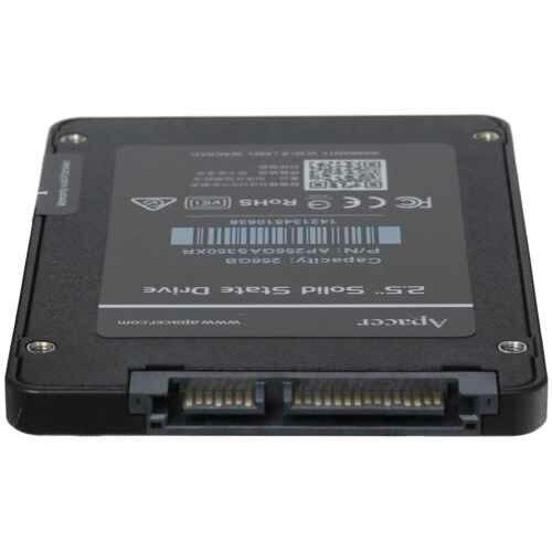 Накопитель SSD Apacer PANTHER AS350X 256Gb SATA 2.5" 7mm, R560/W540 Mb/s, IOPS 80K, MTBF 1,5M, 3D NAND, Retail (AP256GAS350XR-1)