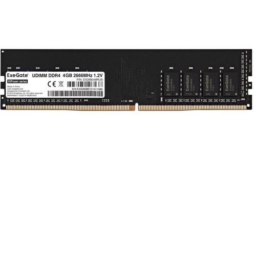 Модуль памяти ExeGate HiPower DIMM DDR4 4GB <PC4-21300> 2666MHz