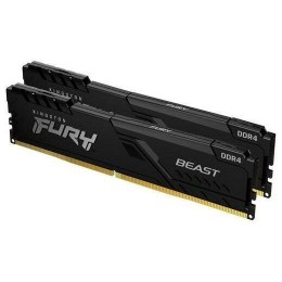 Память оперативная Kingston 16GB 2666MHz DDR4 CL16 DIMM (Kit of 2) FURY Beast Black