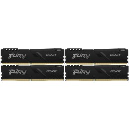 Память оперативная Kingston 16GB 2666MHz DDR4 CL16 DIMM (Kit of 4) FURY Beast Black