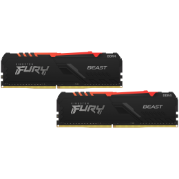Память Kingston 16GB DDR4 3200MHz CL16 DIMM (Kit of 2) FURY Beast Black