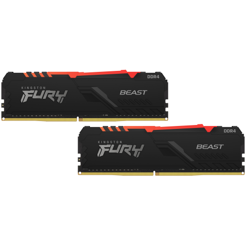 Память Kingston 16GB DDR4 3200MHz CL16 DIMM (Kit of 2) FURY Beast Black