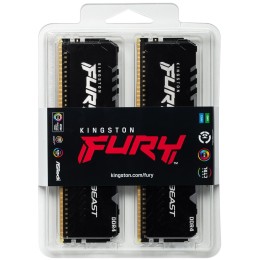 Память Kingston 16GB DDR4 3200MHz CL16 DIMM (Kit of 2) FURY Beast Black