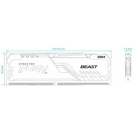 Память Kingston 16GB DDR4 3200MHz CL16 DIMM (Kit of 2) FURY Beast Black