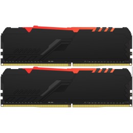 Память Kingston 16GB DDR4 3200MHz CL16 DIMM (Kit of 2) FURY Beast Black