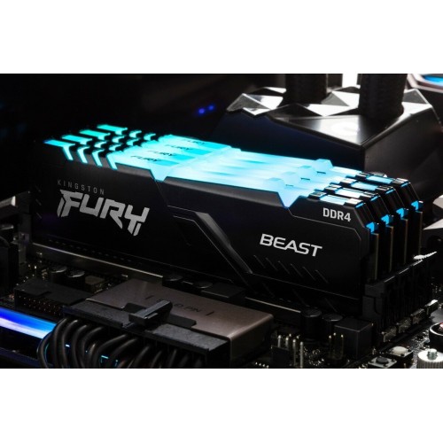 Память Kingston 16GB DDR4 3200MHz CL16 DIMM (Kit of 2) FURY Beast Black