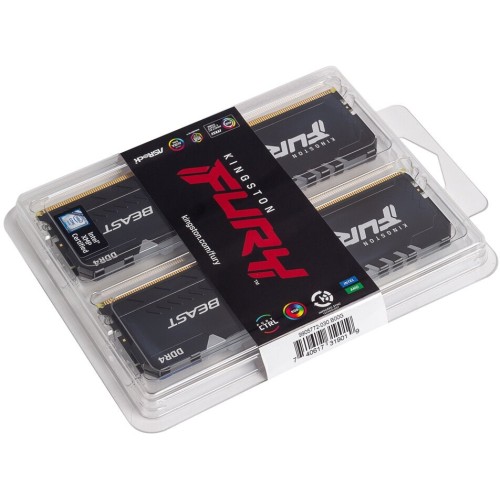 Память Kingston 16GB DDR4 3200MHz CL16 DIMM (Kit of 2) FURY Beast Black
