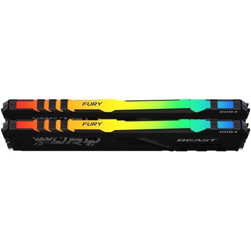 Память Kingston 16GB DDR4 3200MHz CL16 DIMM (Kit of 2) FURY Beast Black