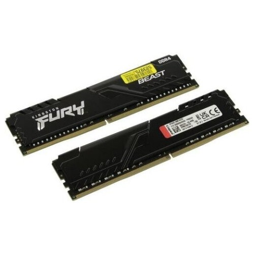 Память Kingston 32GB DDR4 3200MHz CL16 DIMM (Kit of 2) 1Gx8 FURY Beast Black