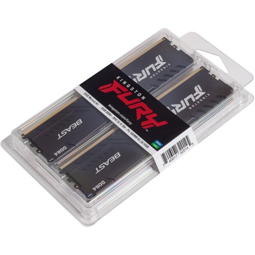 Память Kingston 32GB DDR4 3200MHz CL16 DIMM (Kit of 2) 1Gx8 FURY Beast Black