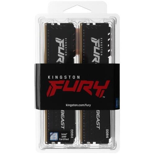 Память оперативная Kingston 32GB 3600MHz DDR4 CL17 DIMM (Kit of 4) FURY Beast Black