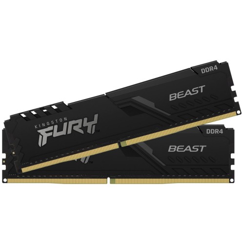 Память оперативная Kingston 64GB 3200MHz DDR4 CL16 DIMM (Kit of 2) FURY Beast Black