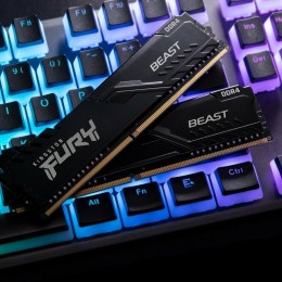 Память оперативная Kingston 64GB 3200MHz DDR4 CL16 DIMM (Kit of 2) FURY Beast Black