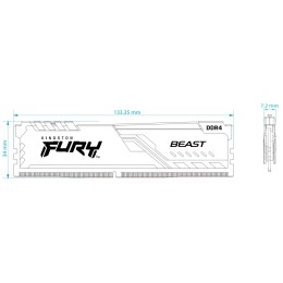 Память оперативная Kingston 64GB 3200MHz DDR4 CL16 DIMM (Kit of 2) FURY Beast Black