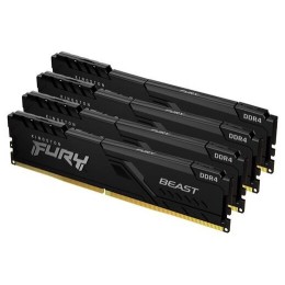 Память оперативная Kingston 64GB 3200MHz DDR4 CL16 DIMM (Kit of 4) 1Gx8 FURY Beast Black
