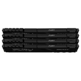 Память оперативная Kingston 64GB 3200MHz DDR4 CL16 DIMM (Kit of 4) 1Gx8 FURY Beast Black