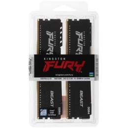 Память оперативная Kingston 64GB 3600MHz DDR4 CL18 DIMM (Kit of 2) FURY Beast Black