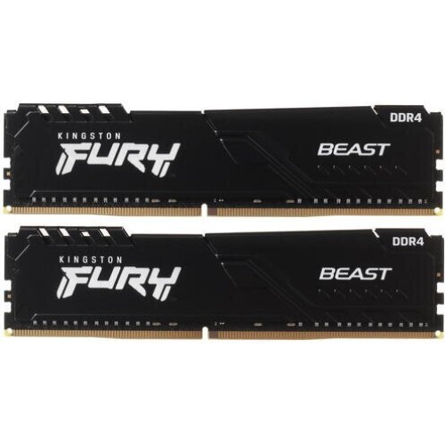 Память оперативная Kingston 64GB 3600MHz DDR4 CL18 DIMM (Kit of 4) FURY Beast Black
