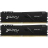 Память оперативная Kingston 8GB 2666MHz DDR4 CL16 DIMM (Kit of 2) FURY Beast Black