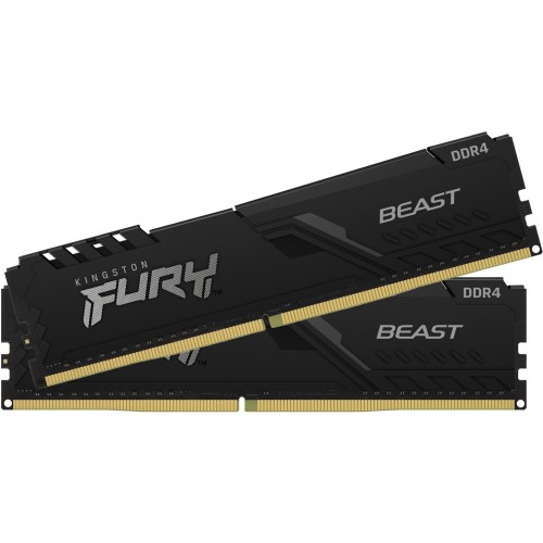 Память оперативная Kingston 8GB 2666MHz DDR4 CL16 DIMM (Kit of 2) FURY Beast Black