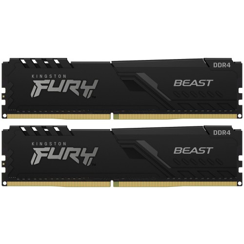 Память оперативная Kingston 8GB 2666MHz DDR4 CL16 DIMM (Kit of 2) FURY Beast Black