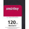 Внутренний SSD-накопитель CBR SSD-120GB-2.5-ST21, серия "Standard", 120 GB, 2.5", SATA III 6 Gbit/s, Phison PS3111-S11, 3D TLC NAND, R/W speed up to 550/420 MB/s, TBW 100 TB
