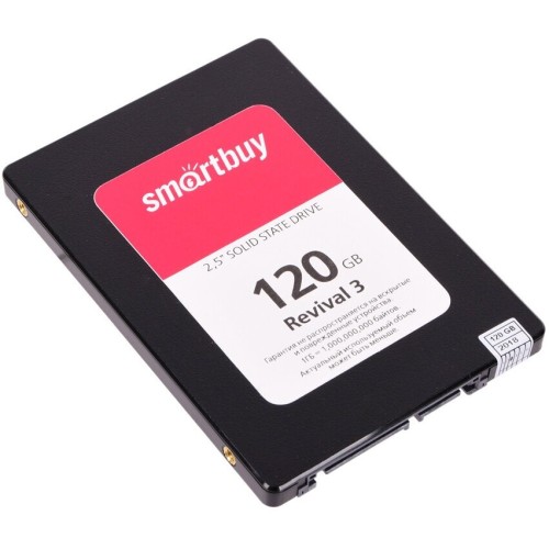 Внутренний SSD-накопитель CBR SSD-120GB-2.5-ST21, серия "Standard", 120 GB, 2.5", SATA III 6 Gbit/s, Phison PS3111-S11, 3D TLC NAND, R/W speed up to 550/420 MB/s, TBW 100 TB