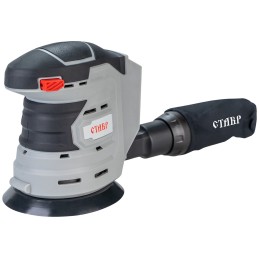 Машина шлифовальная Ставр МШЭА-125/20 эксцентриковая аккумуляторная, 20Вольт, число оборотов 10 000об/мин, амплитуда колебаний 2мм, диаметр подошвы 125мм