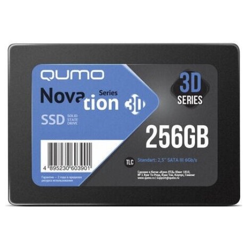 Накопитель SSD QUMO 256GB QM Novation Q3DT-256GSKF {SATA3.0}