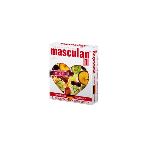 Презервативы Masculan Ultra 1 3 шт Тутти-Фрутти (Tutti-Frutti)