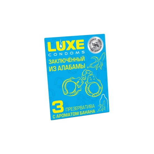 Презервативы Luxe КОНВЕРТ Заключенный из Алабамы (Банан) 18 см., 3 шт. в упаковке