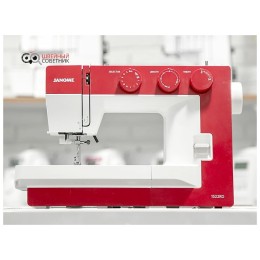 Швейная машина Janome 1522RD 25 операции, петля автомат, верт. челнок, нитевдеватель, мягкий  , подарочный набор (шпульки, ножницы, сантиметровая лента, игольница )