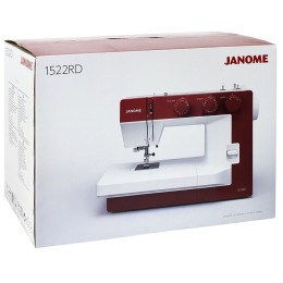 Швейная машина Janome 1522RD 25 операции, петля автомат, верт. челнок, нитевдеватель, мягкий  , подарочный набор (шпульки, ножницы, сантиметровая лента, игольница )