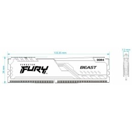 Оперативная память Kingston DRAM 32GB 3200MHz DDR4 CL16 DIMM FURY Beast Black EAN: 740617319828