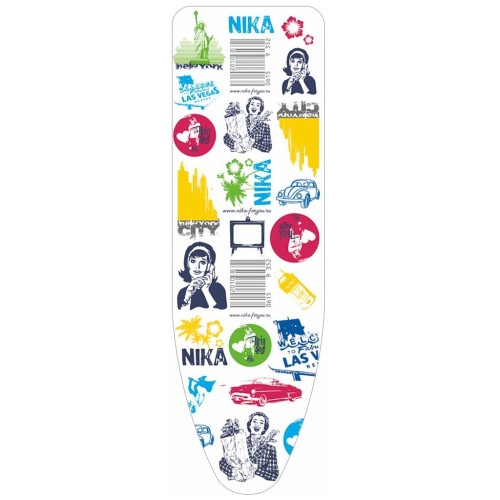 Доска гладильная NIKA 9 Н9/7 в стиле "Де Жуи" (122*40) мет.осн.,э/р