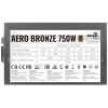 Блок питания AERO BRONZE 750M - 750W, 80+ Bronze, КПД>90%, ATX v2.4, A.PFC, Fan 12cm, Japanese Capacitors
