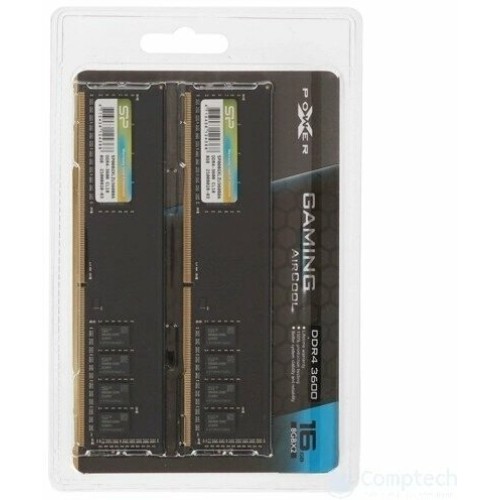 Модуль памяти Silicon Power 16GB 3600МГц XPOWER Air Cool DDR4 (Kit of  2) CL18 DIMM 1Gx8 SR