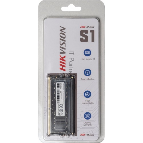 Модуль памяти HIKVision SODIMM DDR 4 DIMM 4Gb PC21300, 2666Mhz, HKED4042BBA1D0ZA1/4G