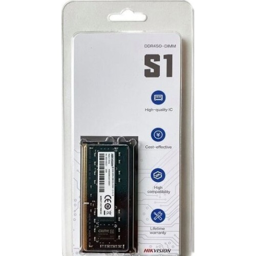 Модуль памяти HIKVision SODIMM DDR 4 DIMM 4Gb PC21300, 2666Mhz, HKED4042BBA1D0ZA1/4G
