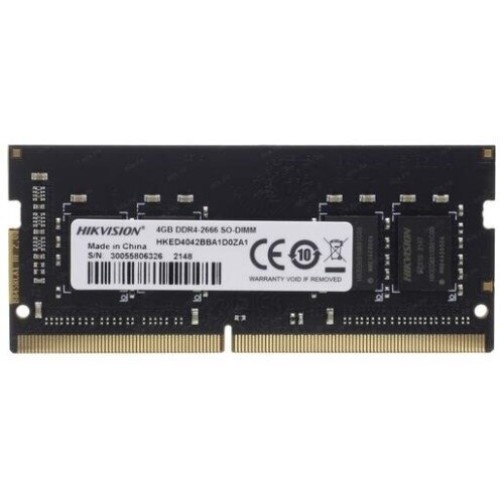 Модуль памяти HIKVision SODIMM DDR 4 DIMM 4Gb PC21300, 2666Mhz, HKED4042BBA1D0ZA1/4G