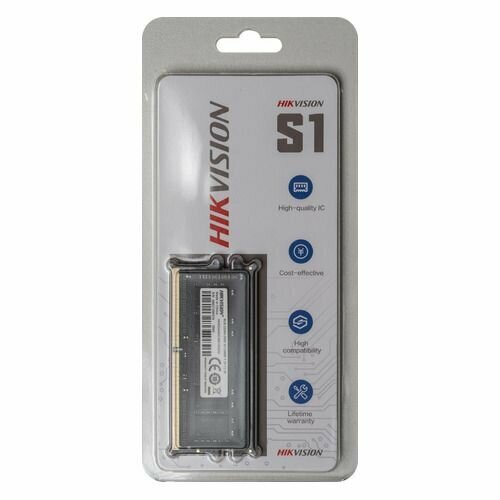 Модуль памяти HIKVision SODIMM DDR 4 DIMM 8Gb PC21300, 2666Mhz, HKED4082CBA1D0ZA1/8G
